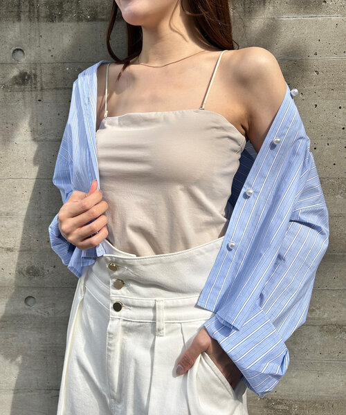 melt the lady ボディスタンピングキャミソール La boutique Bonbon キャミソール 「スタッフmiki監修」2WAYペチ