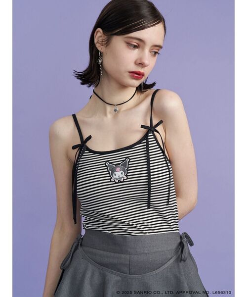 alexiastam サンリオコラボ　　リボンキャミソール Sanrio x ALEXIA STAM] Shoulder Ribbon Camisole | ALEXIA STAM