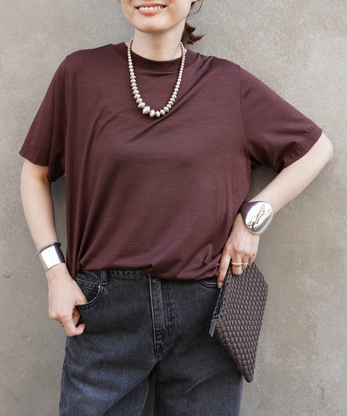 タイムセール中！定価以下 Prime wool jersey Tシャツ Prime wool jersey Tシャツ（Tシャツ/カットソー）｜Deuxieme