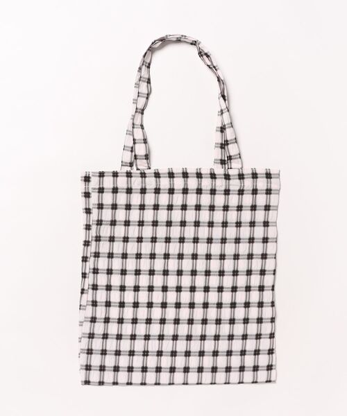 TONE SELECT GOODS トートバッグ Liaa/くしゅくしゅ チェック トート TONE SELECT GOODS トートバッグ Liaa/くしゅくしゅ チェック トート