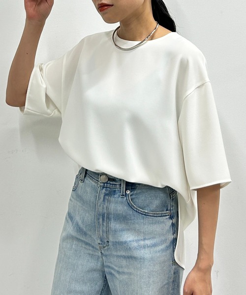 「LOUNGEDRESS」 半袖ブラウス FREE オフホワイト レディース