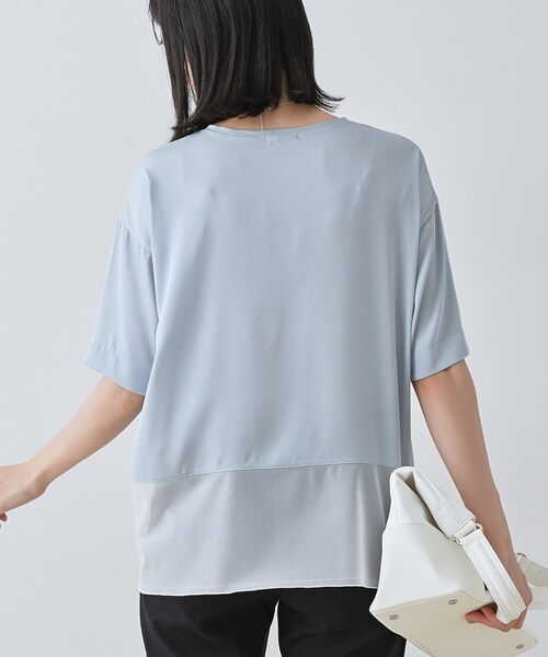 【全1色】半袖カットソー　グレー【250702top2】( jmam )(250702) 9999（レディースTシャツ、カットソー）（色：グレー系