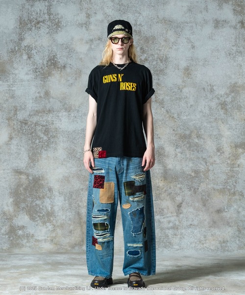 glamb（グラム） tシャツ GUNS N' ROSES Cross T-Shirt / ガンズアンド