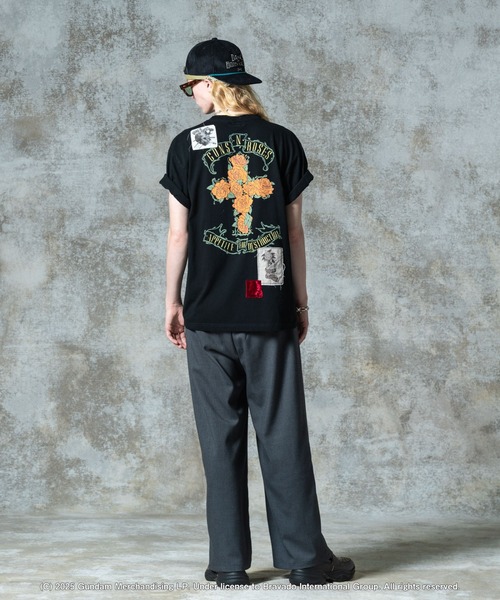 Glamb viola&amp;roses t シャツ GB0425 CS03 Vinyl Cover T-Shirt ヴァイナルカバーTシャツ