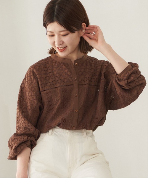 Spick＆Span 「Spick & Span」 長袖ブラウス FREE ブラック