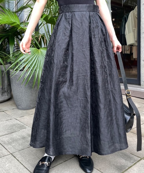 LEANN MOMENT Zip volume skirt スカート フレア LEANN MOMENT（リーンモーメント）の「Zip volume skirt