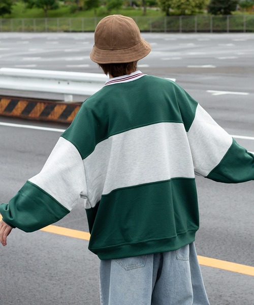 「Perushu」 スウェットカットソー MEDIUM ネイビー メンズ
