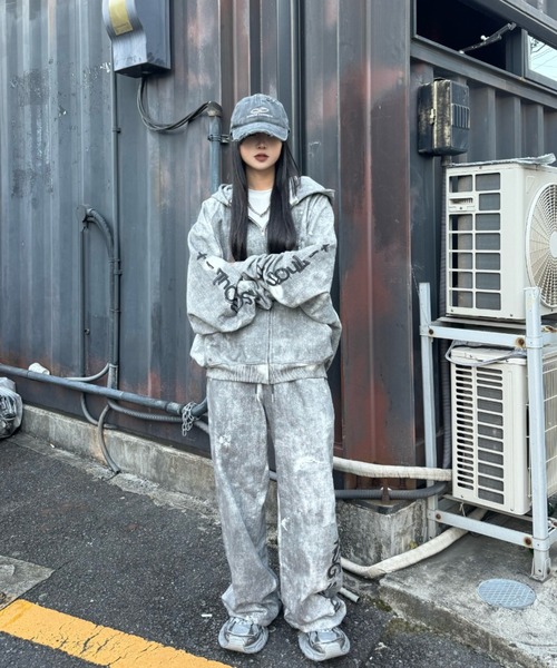 「KsG」 ジップアップパーカー LARGE グレー レディース KsG 「KsG」 ジップアップパーカー LARGE グレー レディース