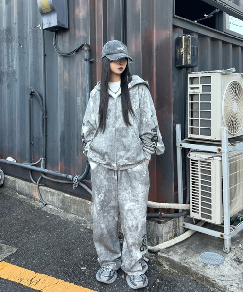 「KsG」 ジップアップパーカー LARGE グレー レディース KsG 「KsG」 ジップアップパーカー LARGE グレー レディース