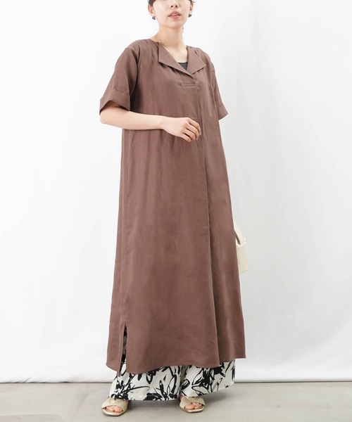 LADY LUCK LUCA ワンピース LC/LLL リネン半袖ワンピース