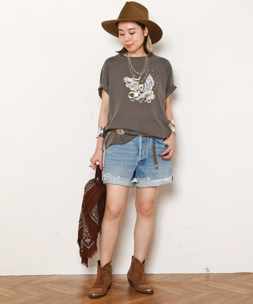 ★新品未使用★GOOD ROCK SPEED★別注イーグルダメージTシャツ GOOD ROCK SPEED / グッドロックスピード】別注イーグルダメージ
