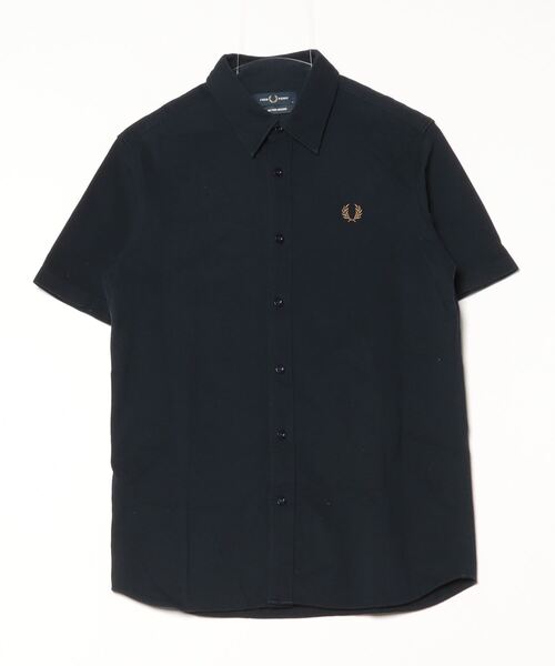 FRED PERRY 「FRED PERRY」 半袖シャツ M ネイビー メンズ