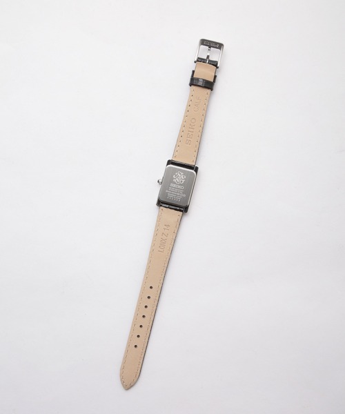 美品　セイコー　SEIKO　Tisse　スクエア　レディース　ウォッチ SEIKO 腕時計 「別注」「SEIKO」スクエア レザー 腕時計2
