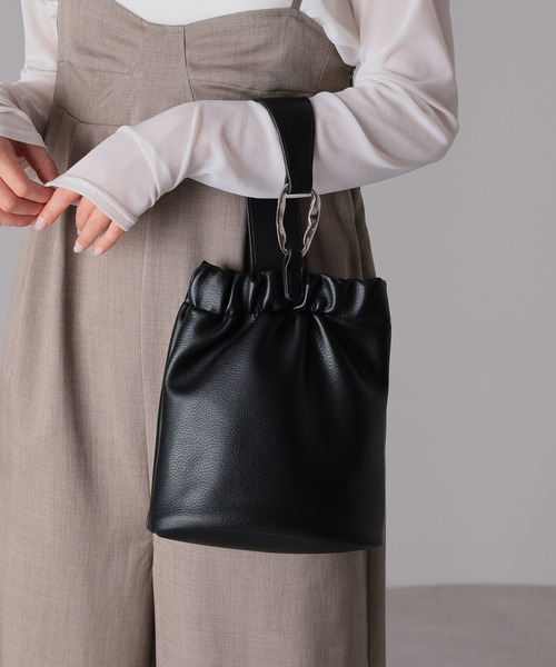 ONFLEEK ショルダーバッグ バッグ 2WAY バケツ型 ワンハンドルバッグ