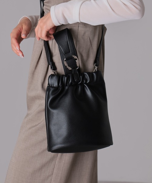 ONFLEEK ショルダーバッグ バッグ 2WAY バケツ型 ワンハンドルバッグ