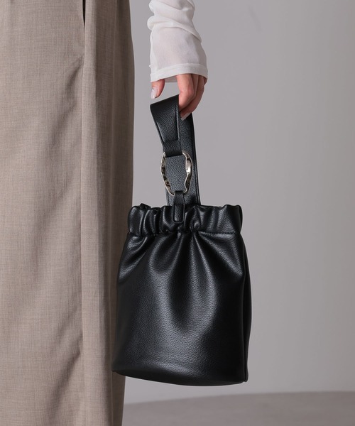 ONFLEEK ショルダーバッグ バッグ 2WAY バケツ型 ワンハンドルバッグ