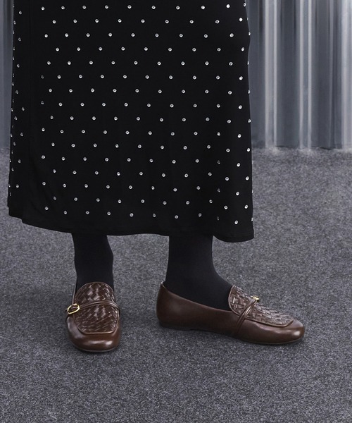 CHARLES & KEITH ローファー CHARLES ＆ KEITH（チャールズ&キース） ローファー ウーブン バックル