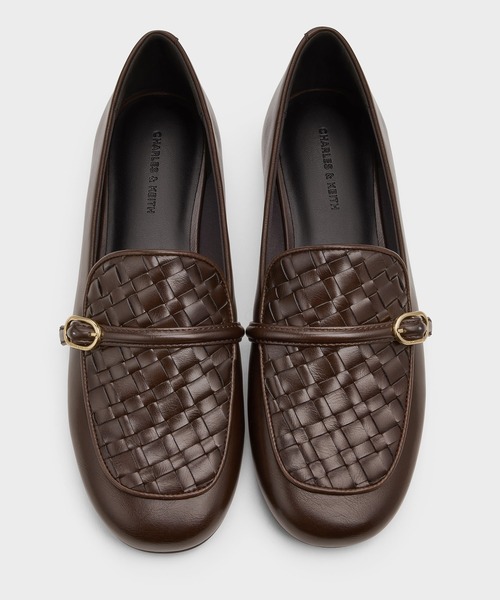 CHARLES ＆ KEITH（チャールズ&キース） ローファー ウーブン バックル
