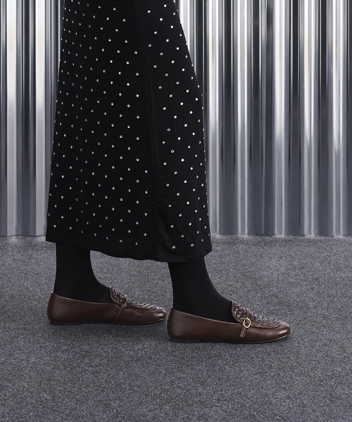 CHARLES ＆ KEITH（チャールズ&キース） ローファー ウーブン バックル