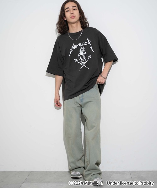 「METALLICA」 半袖Tシャツ LARGE グレー メンズ