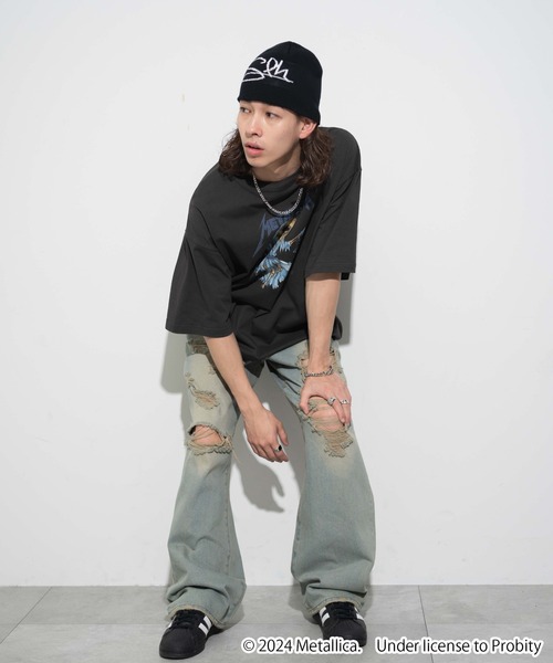 「METALLICA」 半袖Tシャツ LARGE グレー メンズ