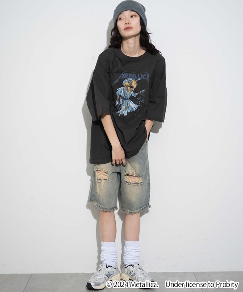 「METALLICA」 半袖Tシャツ LARGE グレー メンズ