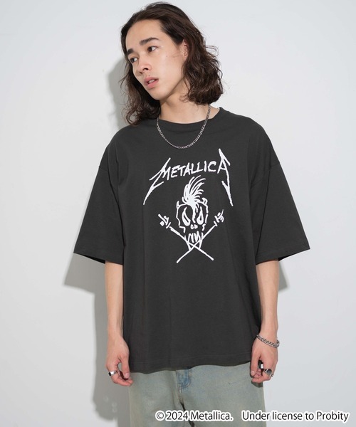 「METALLICA」 半袖Tシャツ LARGE グレー メンズ