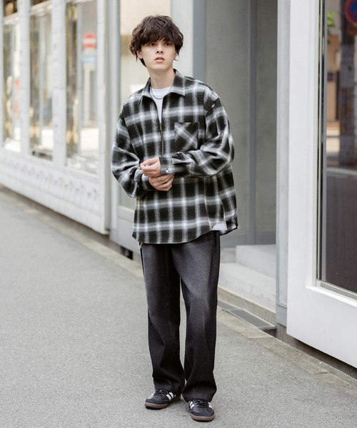 M.1.6エムシックスティーン 綿ネルチェックプルオーバーシャツ2 Cal Top ハードラック HARD LUCK ネルシャツ ROCKET FLANNEL