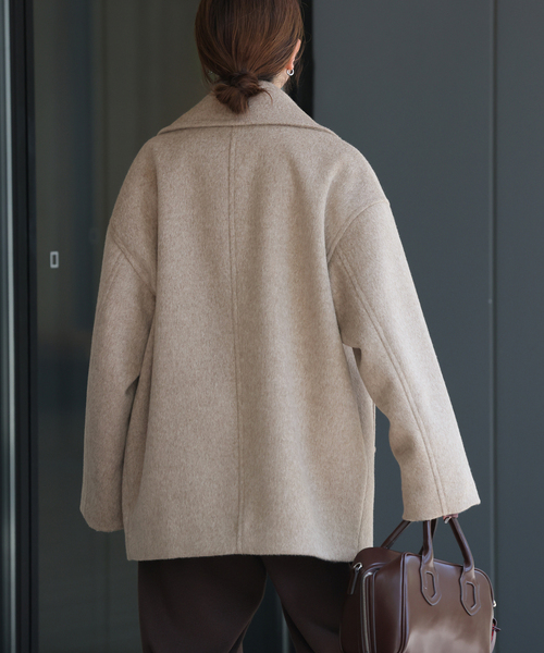 【新品】ジャーナルスタンダード アンゴラ混 　 ロングコート　Mサイズ　ベージュ JOURNAL STANDARD - ジャーナルスタンダード レサージュ
