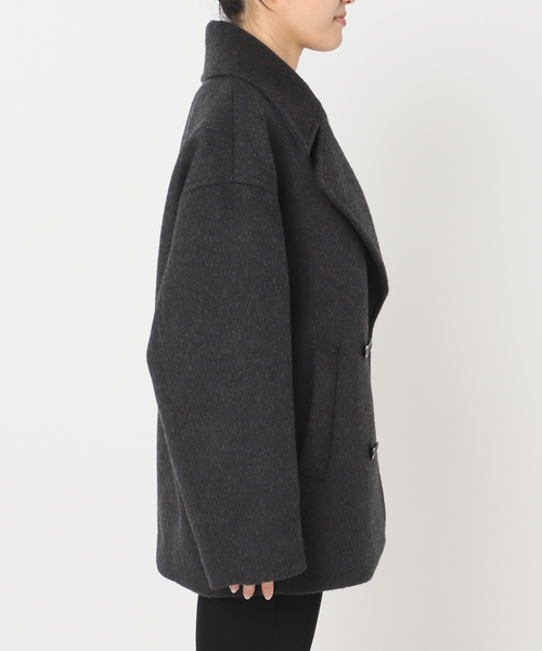 ジャーナルスタンダード ウールアンゴラ ロングコート チェスター ブラック 黒 JOURNAL STANDARD（ジャーナルスタンダード）の「ウールアンゴラロング