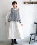 ベスト ジレ 午後三時のベスト レディースの詳細画像1