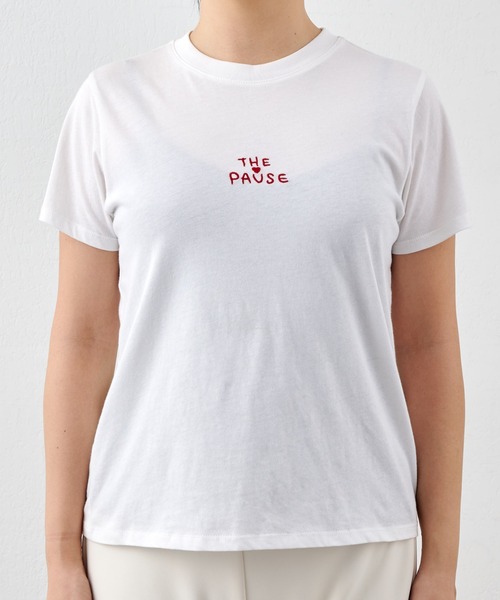 「THE PAUSE」 半袖Tシャツ FREE オフホワイト レディース_画像2