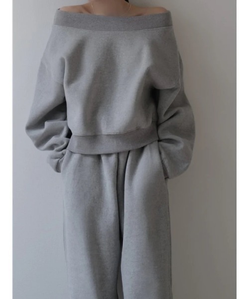 celon トレーナー スウェット off shoulder sweat レディース