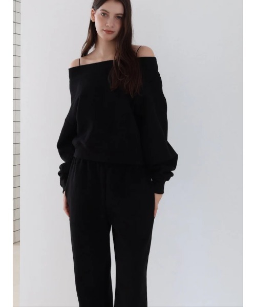 celon トレーナー スウェット off shoulder sweat レディース