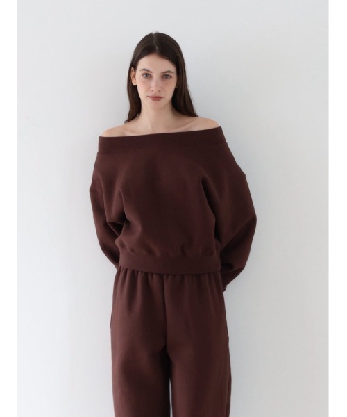 トップス celon off shoulder sweat celon トレーナー スウェット off shoulder sweat レディース