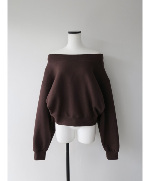 celon トレーナー スウェット off shoulder sweat レディース