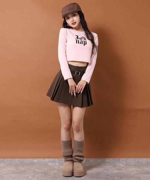 ANAP（アナップ） tシャツ I LOVE anap ラインストーン プリント ロンT