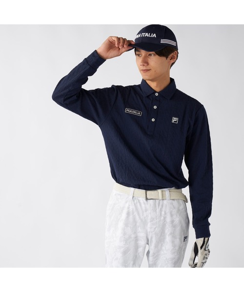 【新品未使用！】FILAGOLF 長袖ポロシャツ FILA GOLF ポロシャツ フィラゴルフ ゴルフウェア ワンポイント ロゴ
