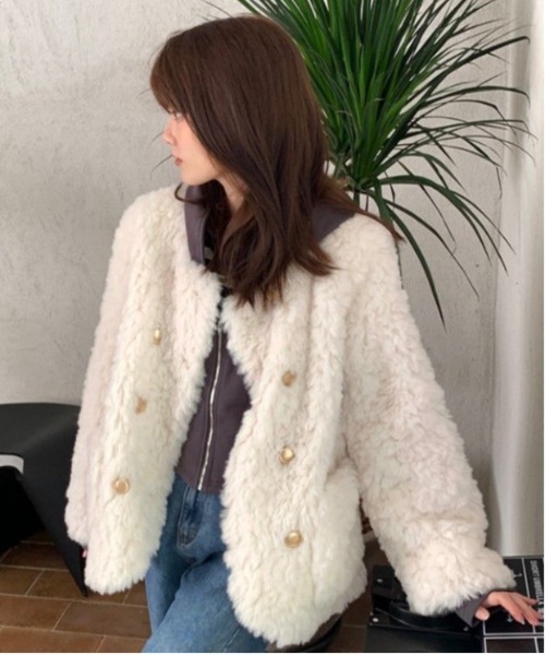 WEGO（ウィゴー） ジャケット ノーカラージャケット WEGO/ダブルボタン