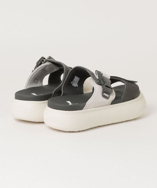 「PUMA」 フラットサンダル 24.0cm ライトグレー レディース_画像2