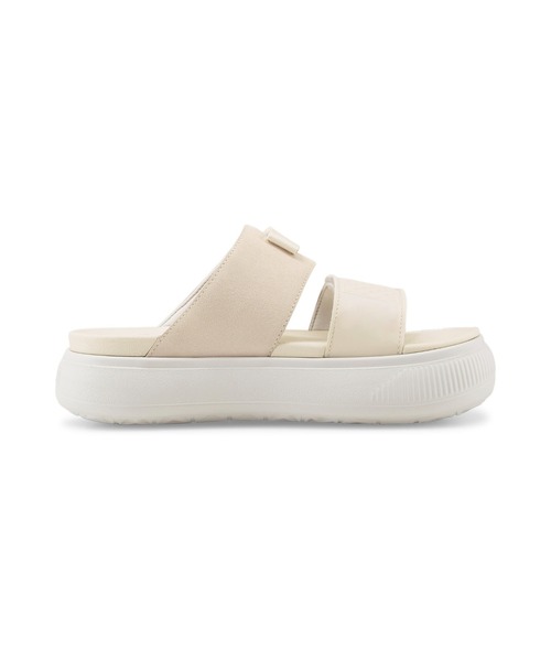 「PUMA」 フラットサンダル 24.0cm ライトグレー レディース_画像8