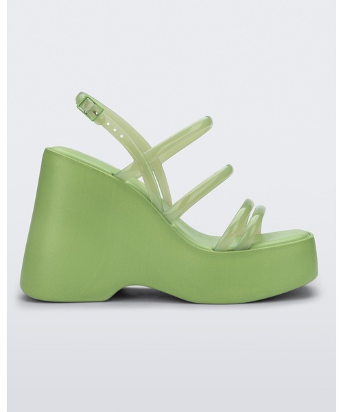 「melissa」 ヒールサンダル 37 レッド レディース_画像3