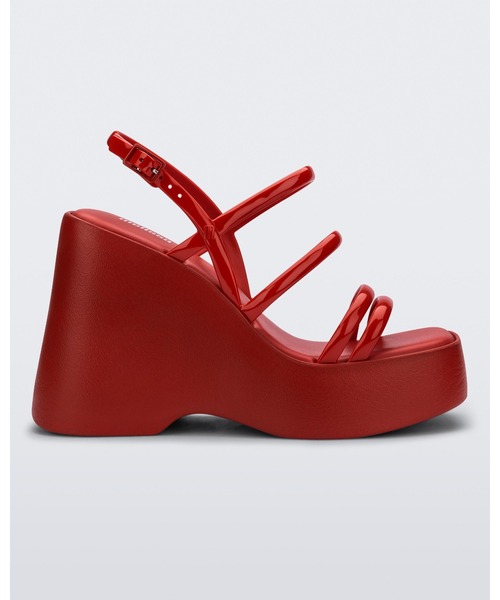 「melissa」 ヒールサンダル 37 レッド レディース_画像5