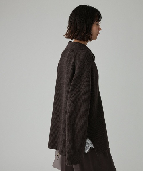 BABYLONE（バビロン） ニット セーター スキッパーミドルゲージニット