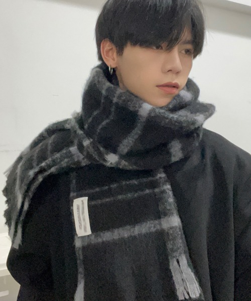 NOWLE（ノウル） マフラー 「NOWLE」モノトーン ブロックチェック