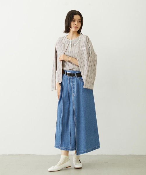 MILKFED.（ミルクフェド） デニムスカート ASYMMETRICAL LONG SKIRT