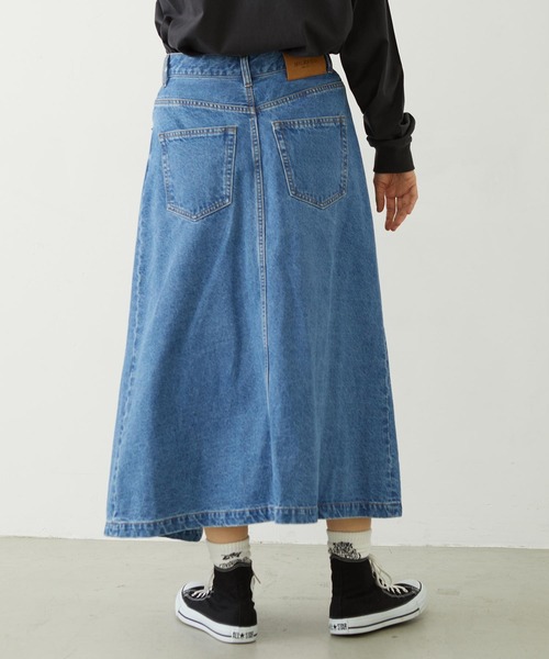 MILKFED.（ミルクフェド） デニムスカート ASYMMETRICAL LONG SKIRT
