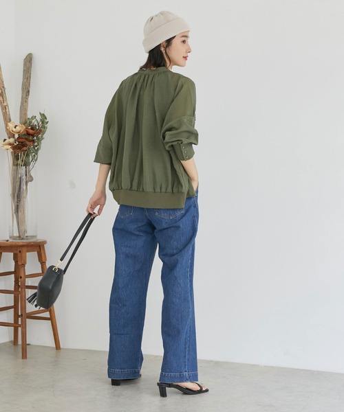 「DOUX ARCHIVES」 長袖ブラウス FREE オフホワイト レディース_画像2