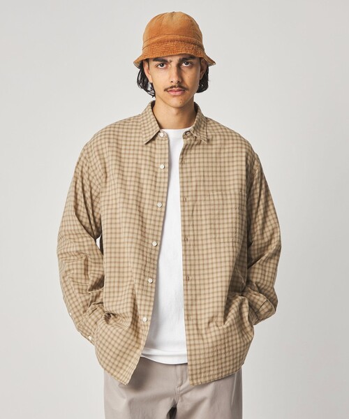 【BEIGE】<Steven Alan>ギンガムチェック プルオーバー Steven Alan（スティーブンアラン）の「＜Steven Alan＞ギンガム