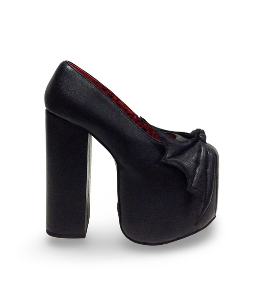 Charla Tedrick パンプス ビックリボン チャンキーヒールパンプス